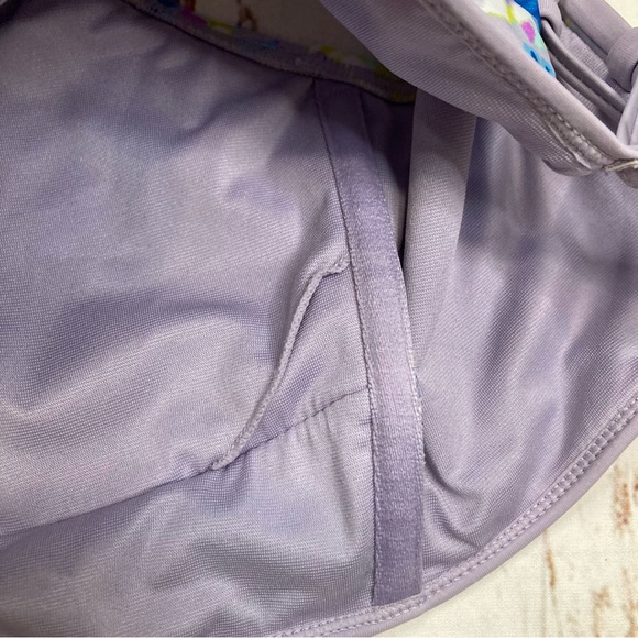 Time & Tru Bikini Top Multicolored Tie Dye Sz Large(12-14) - Picture 7 of 9